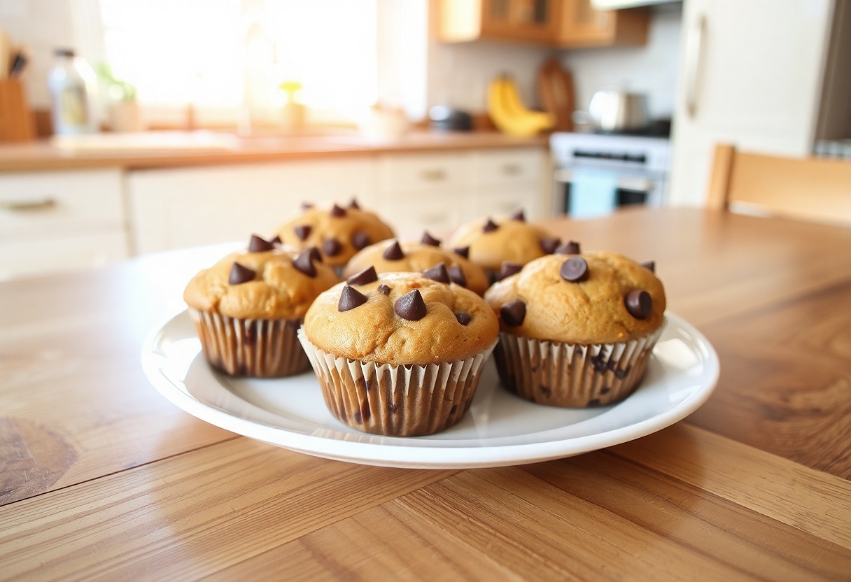 Hotové banánové muffiny