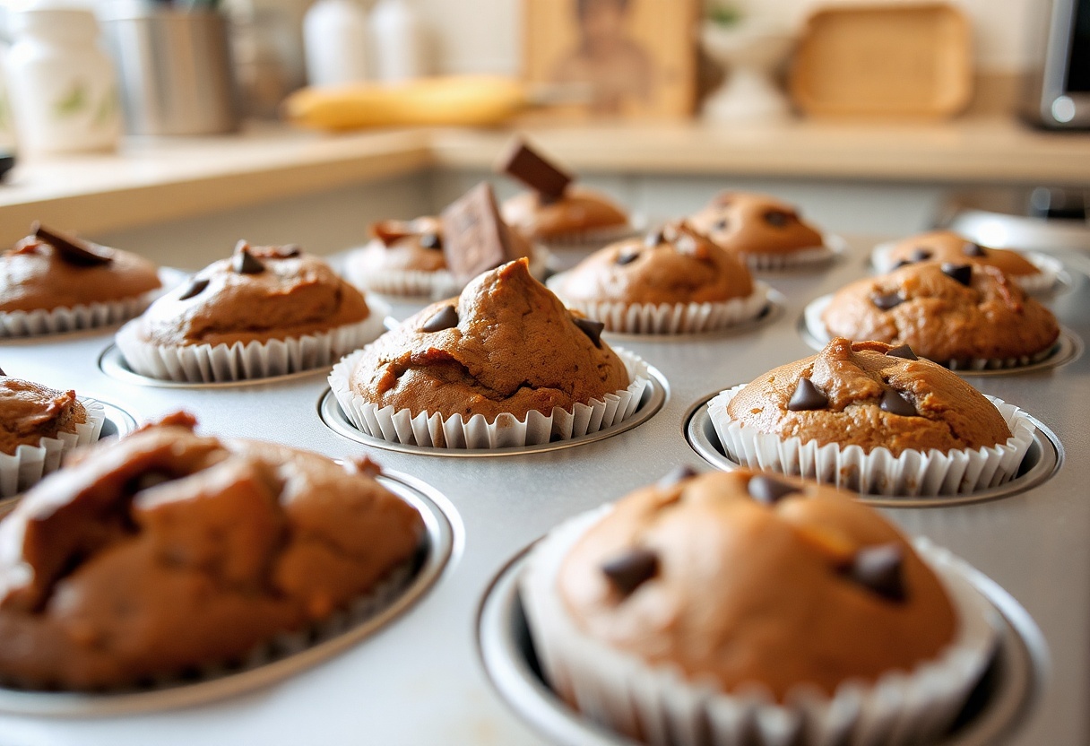 6. krok – pečenie muffinov